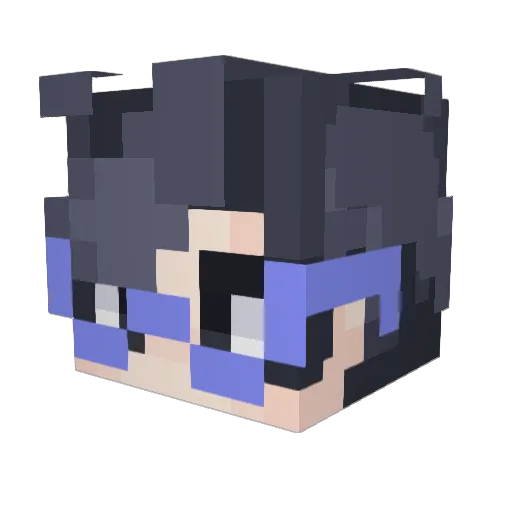 AwareApp1ePie Minecraft avatar head, 3D render