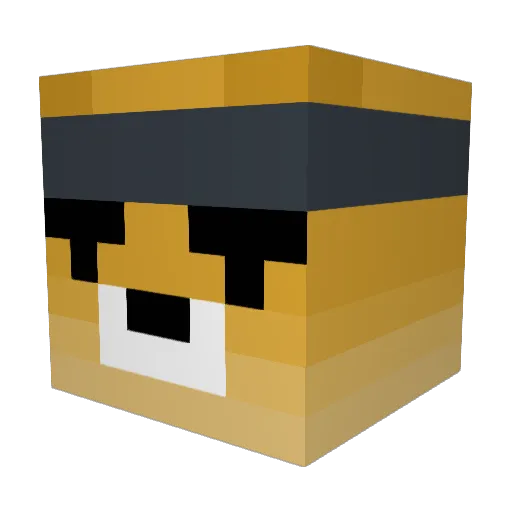 AwareCheetah4 Minecraft avatar head, 3D render