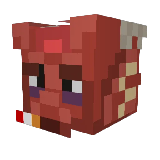 AwareVolcano325 Minecraft avatar head, 3D render