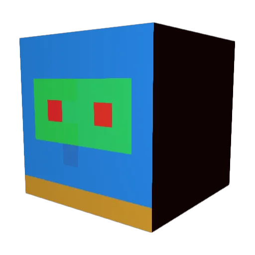 AwareVolcano515 Minecraft avatar head, 3D render
