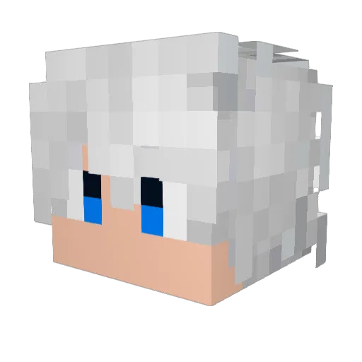 Awaylz Minecraft avatar head, 3D render