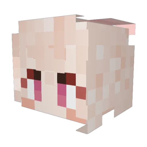Awaysthere Minecraft avatar head, 3D render