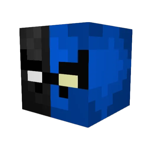 Awc4jc Minecraft avatar head, 3D render
