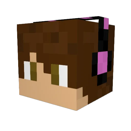 Awe5omeDrummer Minecraft avatar head, 3D render