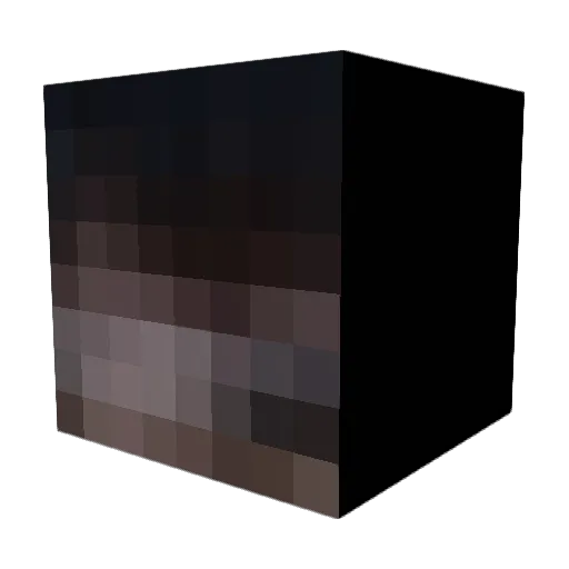 Awearj Minecraft avatar head, 3D render