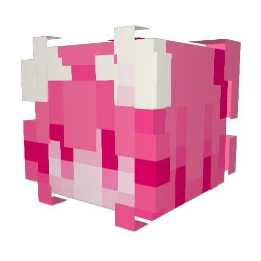 Aweego Minecraft avatar head, 3D render