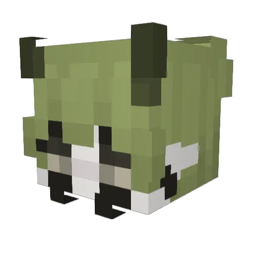 Awefgh Minecraft avatar head, 3D render