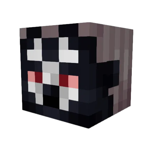 Aweli17 Minecraft avatar head, 3D render