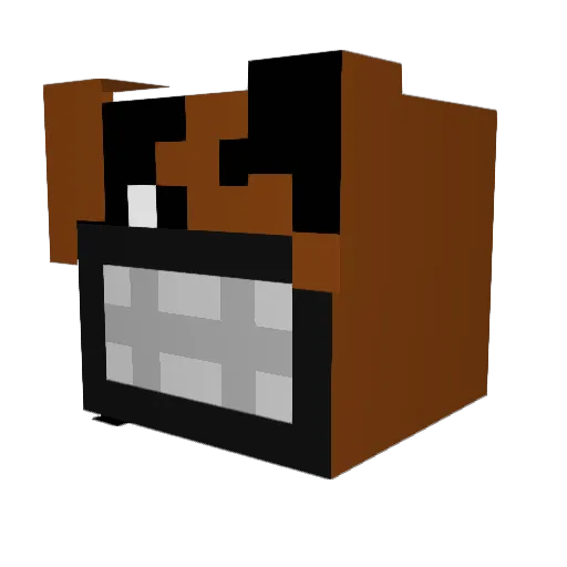 Awelix Minecraft avatar head, 3D render
