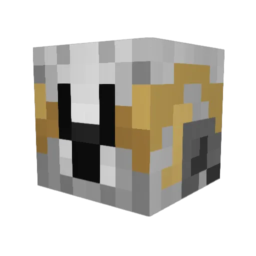Awell_39 Minecraft avatar head, 3D render