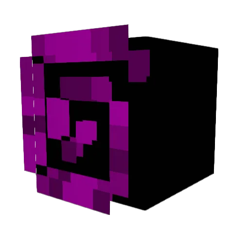 Awellxo Minecraft avatar head, 3D render