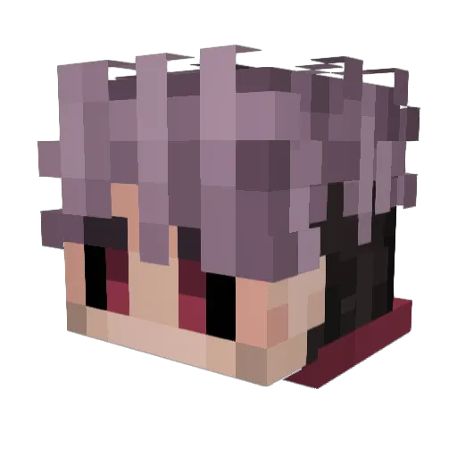 Aweny Minecraft avatar head, 3D render
