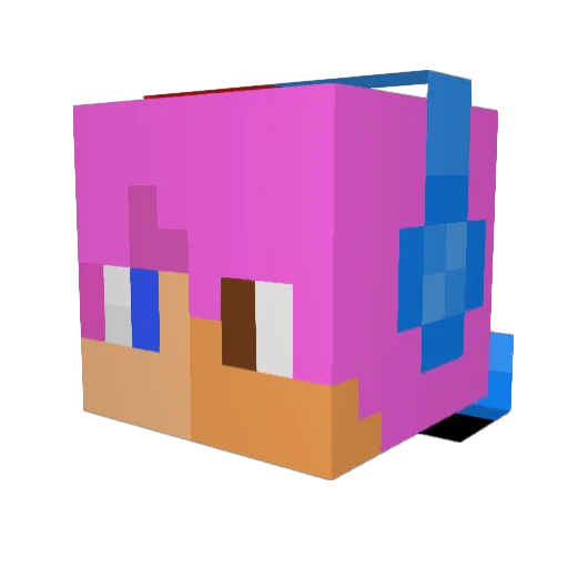 AwesomeA10 Minecraft avatar head, 3D render