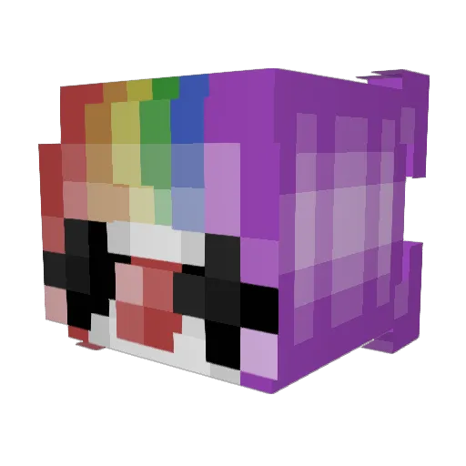AwesomeABear Minecraft avatar head, 3D render