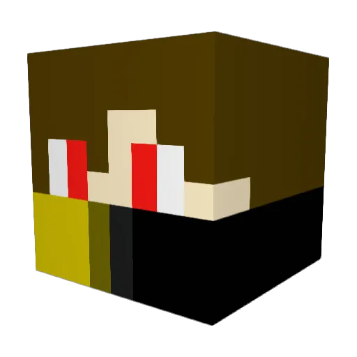 AwesomeAce819 Minecraft avatar head, 3D render
