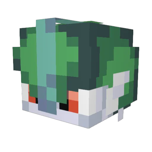 AwesomeAlexRod2 Minecraft avatar head, 3D render