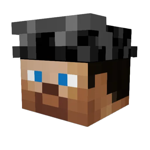 AwesomeArmor2 Minecraft avatar head, 3D render