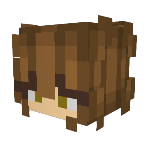 AwesomeBlossome Minecraft avatar head, 3D render