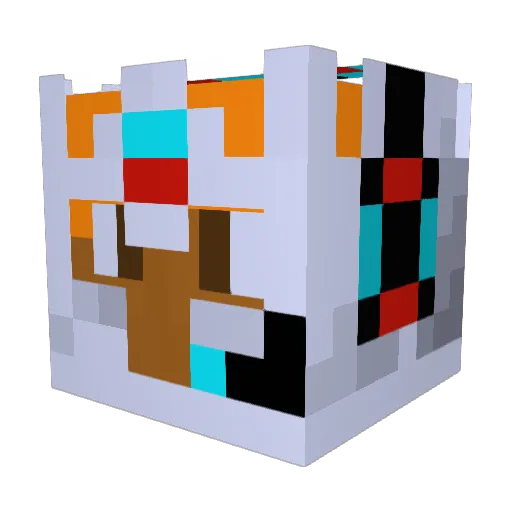 AwesomeCat11 Minecraft avatar head, 3D render