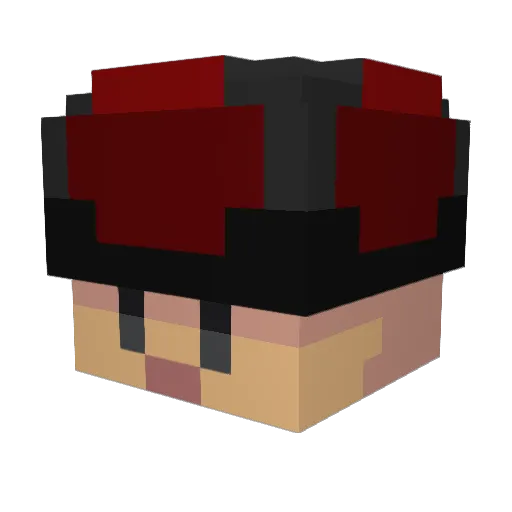 AwesomeCrizzi Minecraft avatar head, 3D render