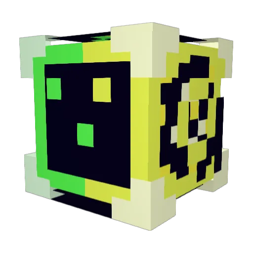 AwesomeElectro Minecraft avatar head, 3D render