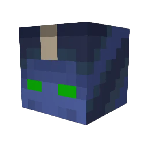 AwesomeG Minecraft avatar head, 3D render