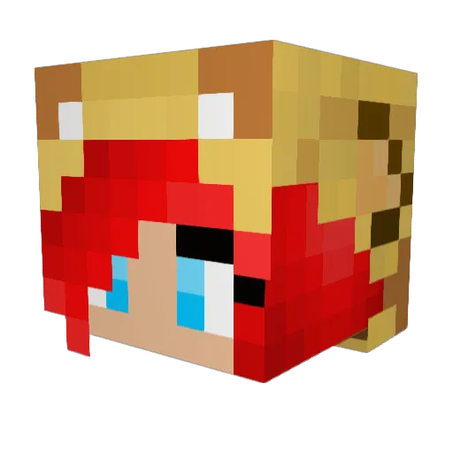 AwesomeGiraffe17 Minecraft avatar head, 3D render