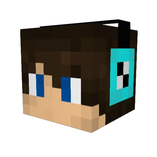 AwesomeJay79 Minecraft avatar head, 3D render