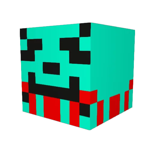 AwesomeLegend9 Minecraft avatar head, 3D render