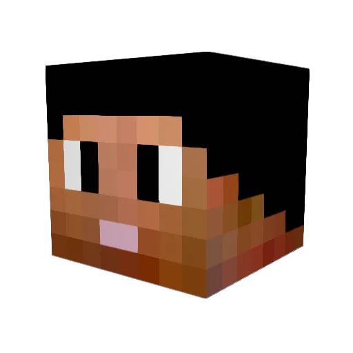 AwesomeMC21 Minecraft avatar head, 3D render
