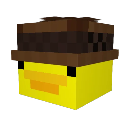 AwesomeMango Minecraft avatar head, 3D render