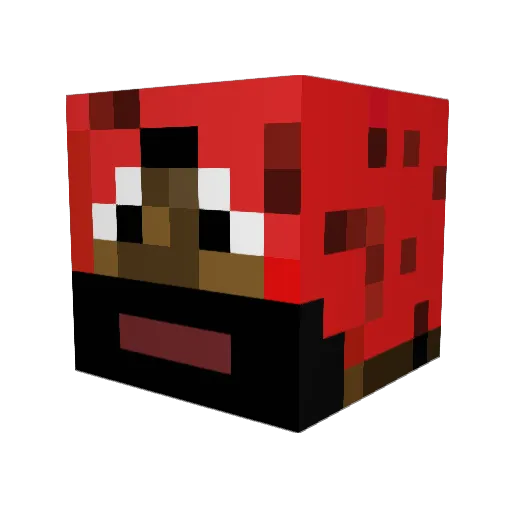 AwesomeMilen Minecraft avatar head, 3D render