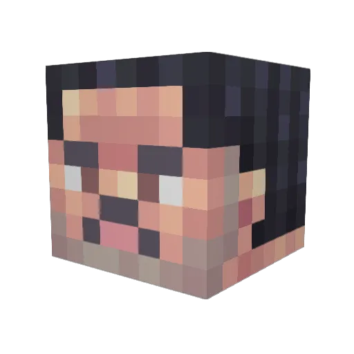 AwesomePvP_ Minecraft avatar head, 3D render