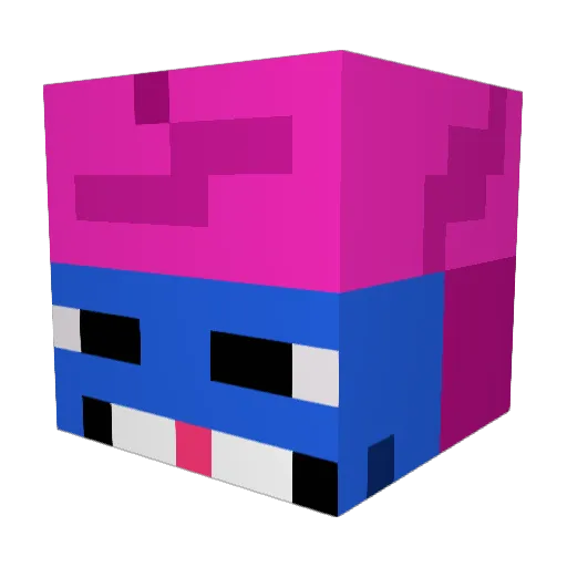 AwesomeTPP Minecraft avatar head, 3D render