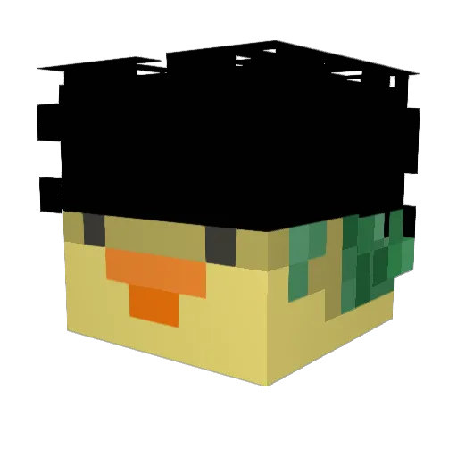 AwesomeTy84 Minecraft avatar head, 3D render