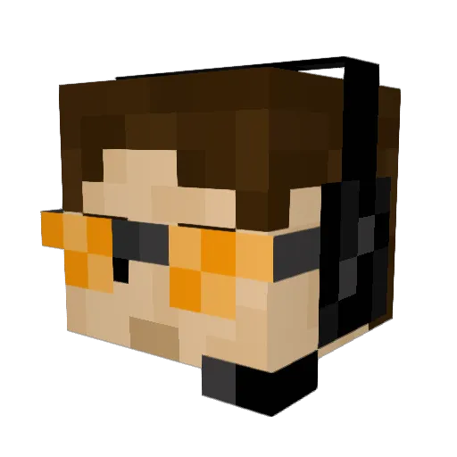 AwesomeWriter006 Minecraft avatar head, 3D render