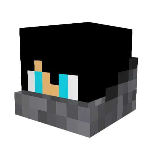 AwesomeYak4 Minecraft avatar head, 3D render