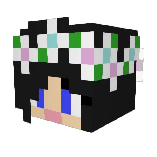 Awesome_Abby22 Minecraft avatar head, 3D render