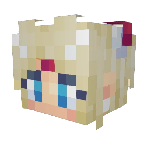 Awesome_Peachy Minecraft avatar head, 3D render