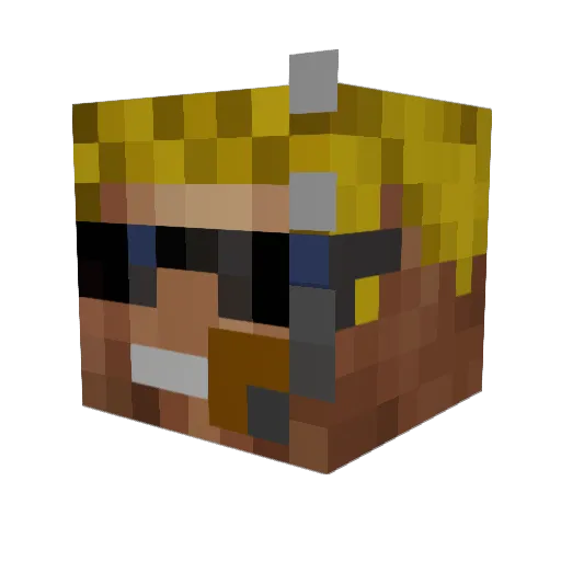 Awesome_Possumm Minecraft avatar head, 3D render