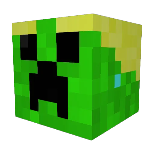 Awesomebear123 Minecraft avatar head, 3D render