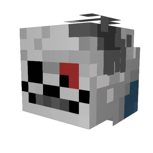 Awesomebroseph Minecraft avatar head, 3D render