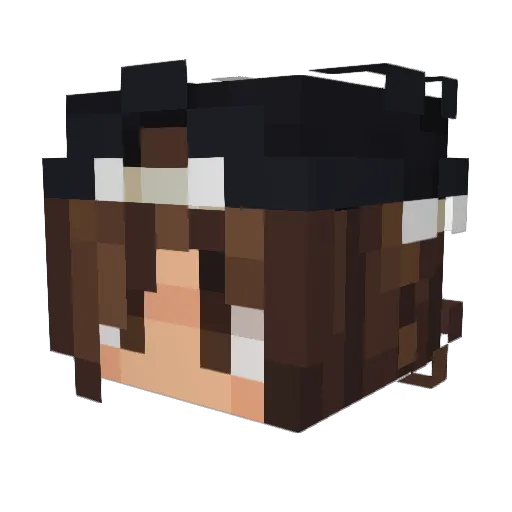 AwesomeisBlue Minecraft avatar head, 3D render
