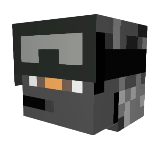 AwesomenessCNR Minecraft avatar head, 3D render
