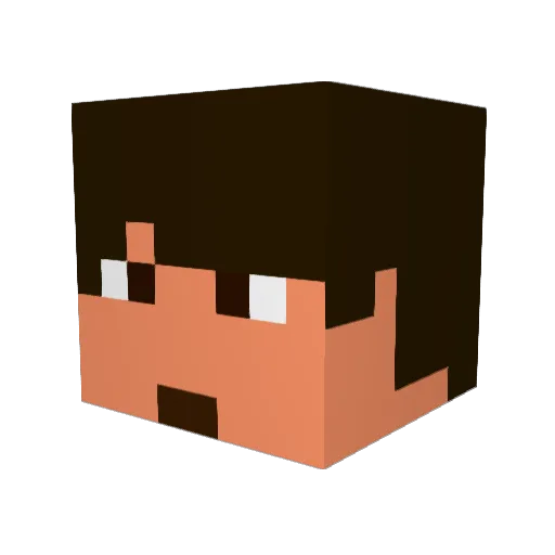 Awesomepie1 Minecraft avatar head, 3D render