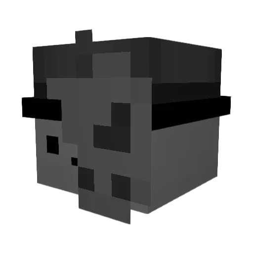 Awestrikers Minecraft avatar head, 3D render