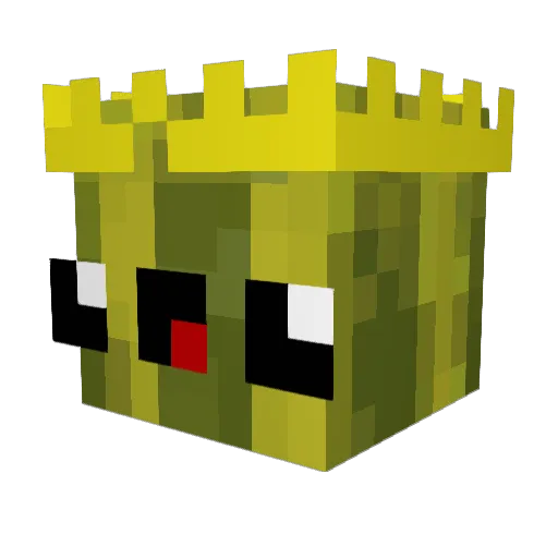 Awex_2008 Minecraft avatar head, 3D render