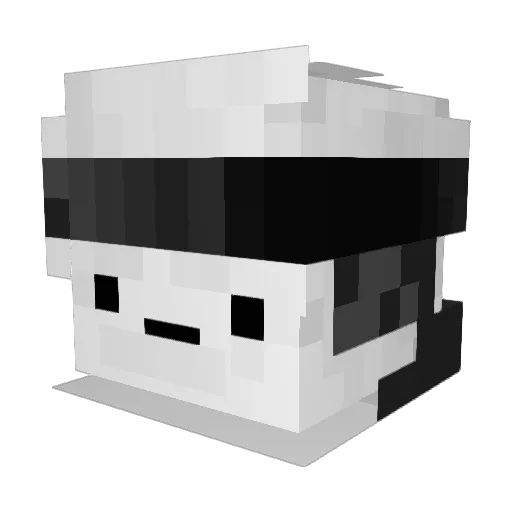 AweyGoldfish3 Minecraft avatar head, 3D render