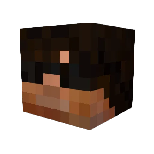 AwfullJ Minecraft avatar head, 3D render