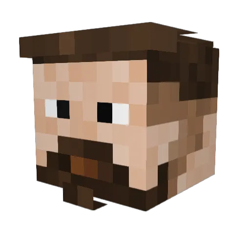 Awfull_2 Minecraft avatar head, 3D render